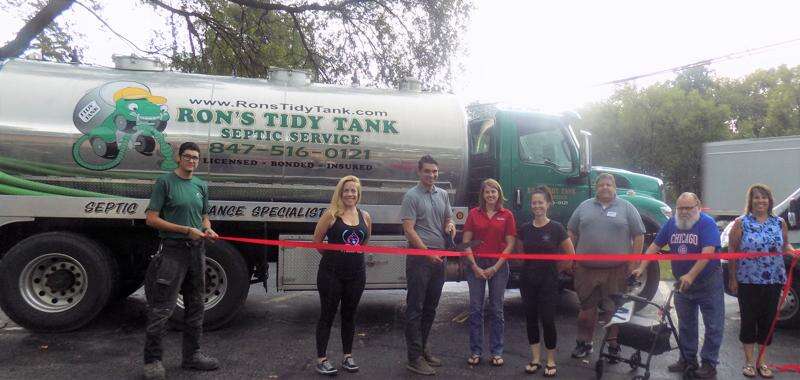 Cary-Grove Area Chamber ribbon cutting celebrates Ron's Tidy Tank Septic  Services