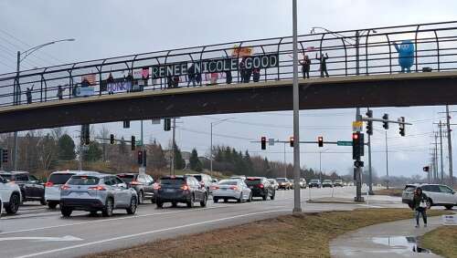 A number of groups organized a roadside rally in South Elgin Saturday afternoon protesting the fatal shooting of Renee Good by an Immigration and Customs Enforcement (ICE) officer in Minneapolis three...