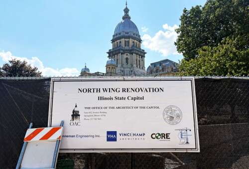 Illinois Capitol renovations ‘a few months behind,' but set to wrap up this winter