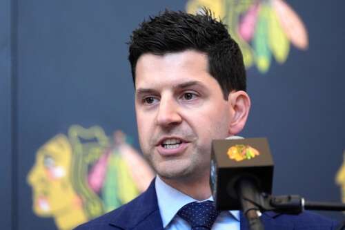 Blackhawks GM Kyle Davidson says he's motivated to make a major offseason move