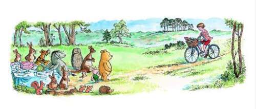 After decades away, Christopher Robin returns to Hundred Acre Wood