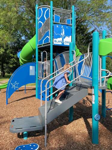 Rocket ship park in St. Charles gets updated equipment