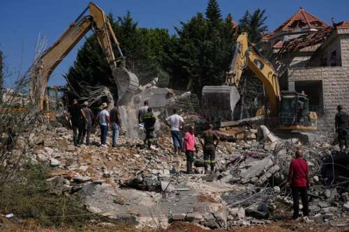 Israeli airstrikes on Lebanese village kill 12, plus other key Mideast developments
