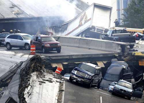 Driving along ... and the roadway vanishes beneath you. What's it like to survive a bridge collapse? - Vimarsana News