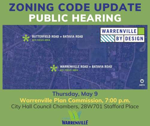 Warrenville Plan Commission holds public hearing to review zoning code update - Vimarsana News