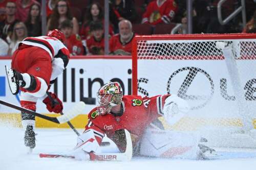 Hurricanes hand Blackhawks their fifth loss in six games