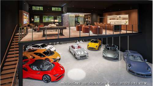 For-sale personal auto museum showrooms and entertainment Spaces for Chicago area collectors