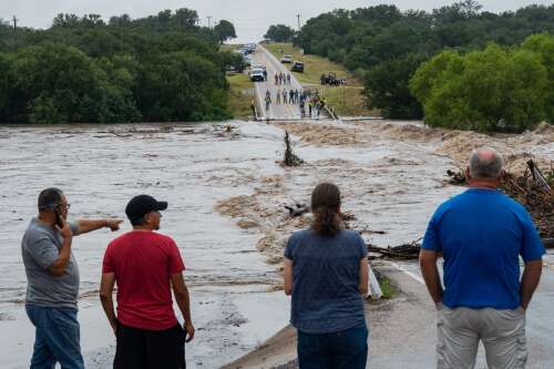 More than 75 people rescued, 1 killed as rain deluges areas of Texas