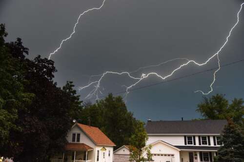 Rounds of severe storms are expected to develop later today and continue into the evening with periods of heavy rain into Wednesday and the possibility of snow north of Interstate 80 as well. There’...