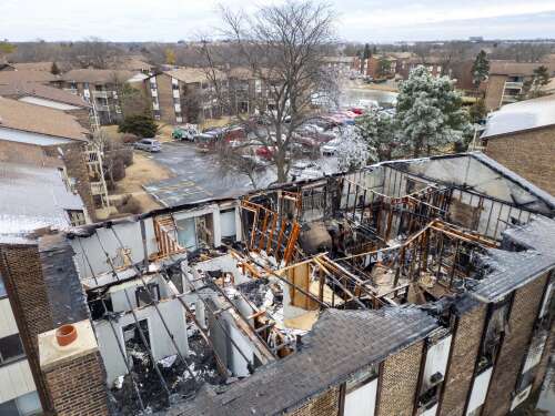 Fire guts Arlington Heights-area apartment building, leaves families homeless