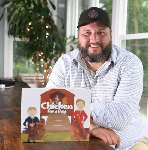 Former firefighter pens children’s book inspired by his backyard chickens