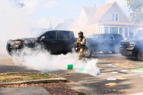 Arguing that Cook County’s top prosecutor is “turning a blind eye” to illegal acts by federal immigration agents, a coalition of elected officials, attorneys, advocates and religious leaders is ...