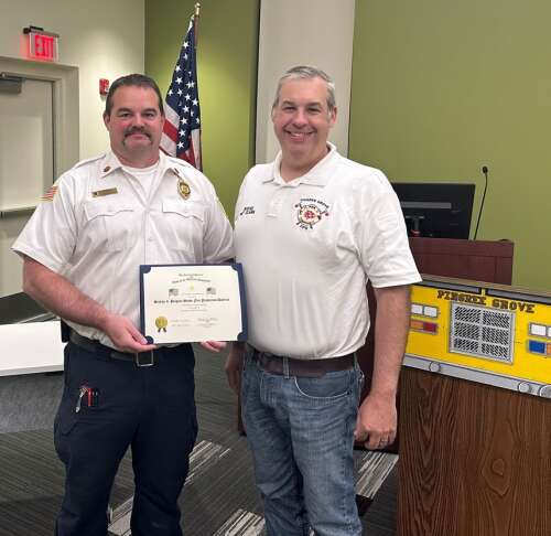 Pingree Grove Fire Protection District honored by Sons of the American Revolution - Vimarsana News