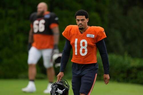 Caleb Williams, Bears offense up and down in joint practice vs. Bengals