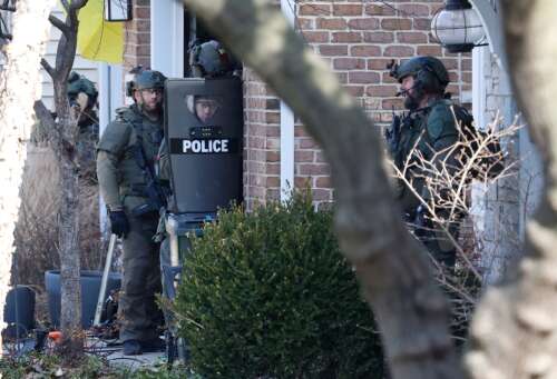 Police responding to a reported burglary in progress at an Arlington Heights home Thursday morning rescued residents from an armed intruder, authorities said. The rescue preceded a 7½-hour standoff t...