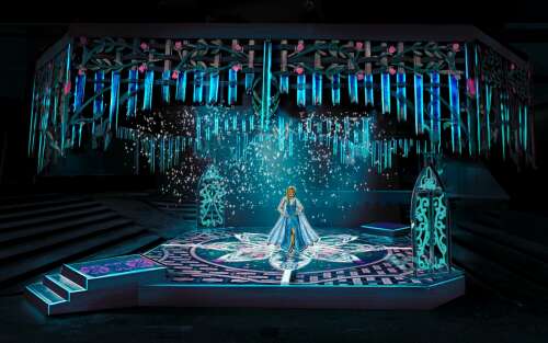 Making magic: Set designer Collette Pollard and her colleagues set the ...