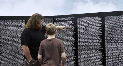 Honoring those who gave: traveling Vietnam Memorial Wall stops at College of DuPage - Vimarsana News