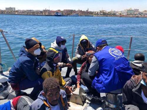 UN: Migrant boat capsized off Libya; 2 dozen presumed dead