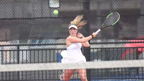 Her school dropped her tennis program, but Haber happy with how it worked out in the end