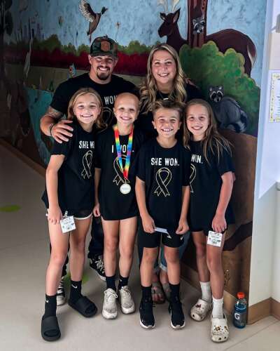 Local law enforcement goes gold to support Pediatric Cancer Awareness Month