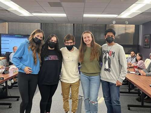 District 113 board welcomes five student liaisons