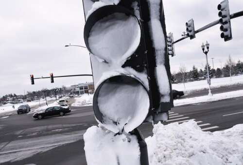 Where's the solution for LED traffic signals that can't melt snow?