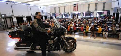 Lisle school principal rides into sunset