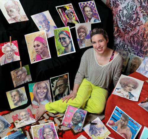 Local artist begins year with 100 inspirational paintings