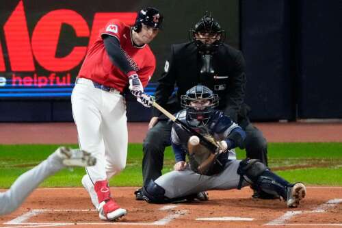 Rays capitalize on Guardians errors, win 7-3 to tie ALCS at 2-2