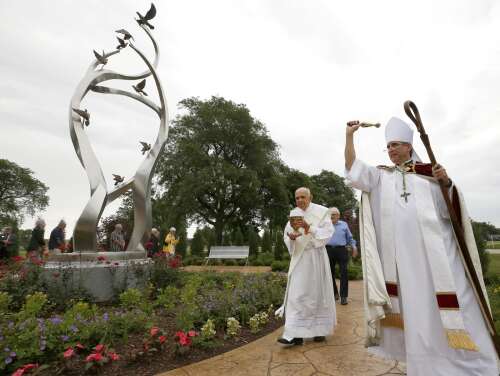 ‘A place of peace, healing and comfort': Catholic diocese erects first memorial in nation to those affected by suicide