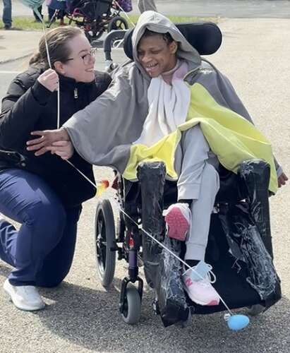 Marklund residents treated to adaptive Easter fun at Elgin church