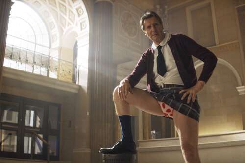 Comic misfire: ‘Naked Gun’ remake with Liam Neeson low on high-caliber comedy