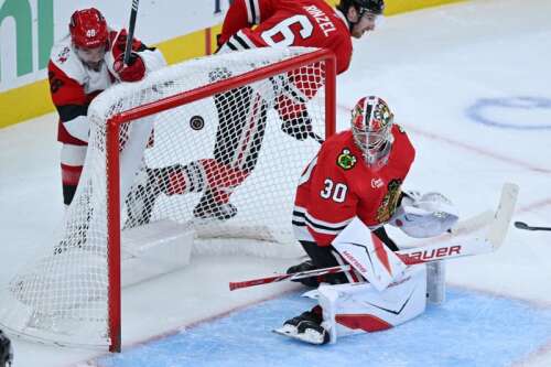 Hurricanes hand Blackhawks their fifth loss in six games