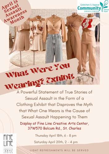 Fine Line joins with Crisis Center in 'What Were You Wearing?' show April 18 and 20 - Vimarsana News