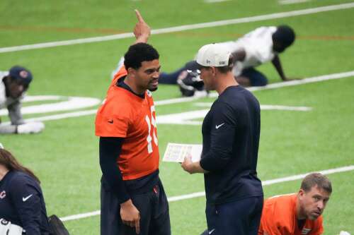 Ben Johnson is hell-bent on improving Bears' end-of-half offense. Here's how he's doing it