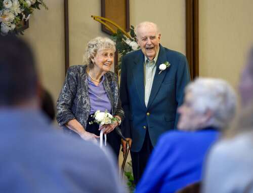 Cupid’s arrow sure hit the mark for eight couples who celebrated a combined 471 years of marriage during a ceremony Thursday in Bartlett. But don’t underestimate the roles friends, relatives, and ...