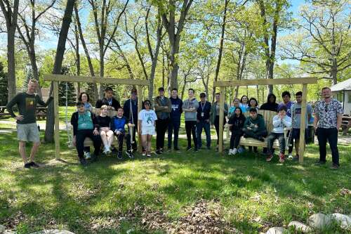 Porch swing project sets up Prospect High School URise students for success - Vimarsana News