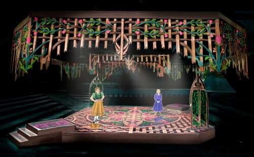 Making magic: Set designer Collette Pollard and her colleagues set the ...