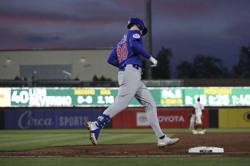 Kyle Tucker homers in his 4th straight game as the Cubs power past the A's again, 7-4