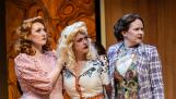 Savannah Sinclair, left, Janelle Sanabria and Melissa Crabtree play beleaguered secretaries who turn the tables on their boss in Metropolis Performing Arts Centre's revival of “9 to 5: The Musical.”