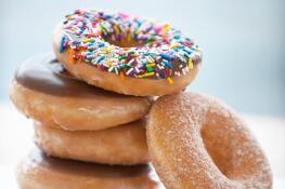 In honor of National Doughnut Day Friday, June 7, get one free doughnut at Krispy Kreme.