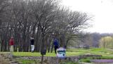 Golfers tee off on the Lakeside course at Cantigny Golf in Wheaton. A three-year renovation of Cantigny’s three distinct courses is scheduled to begin in June.