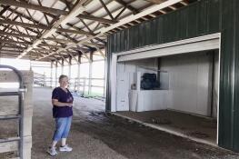 Lynne Doolittle has been superintendent of the Dairy Barn for the Lake County Fair for about 30 years. With an initial donation and the support of the fair association board a “small but awesome” milking parlor is taking shape and will debut when the fair opens July 24.