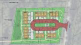 Conceptual site map for The Grove townhouse development proposed at 5N024 Route 31 in St. Charles.