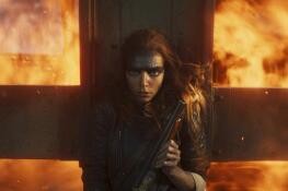 Furiosa (Anya Taylor-Joy) is ready for battle in “Furiosa: A Mad Max Saga.”