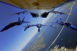 Viewers can feel like they’re in “the box” while watching the documentary "The Blue Angels" on IMAX.