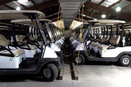 The Forest Preserve District of DuPage County’s The Preserve at Oak Meadows in Addison became the first golf course in the nation to sport a fully solar-powered golf cart fleet in 2020, when it installed a solar power system on the golf cart storage building.