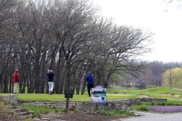 Golfers tee off on the Lakeside course at Cantigny Golf in Wheaton. A three-year renovation of Cantigny’s three distinct courses is scheduled to begin in June.