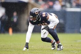 Bears defensive end Montez Sweat (98) is an important part of what new defensive coordinator calls a “salty” defense.