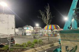 A carnival at Algonquin and Randall roads in Lake in the Hills was shut down early Saturday night amid reports of multiple fights and unruly crowds.